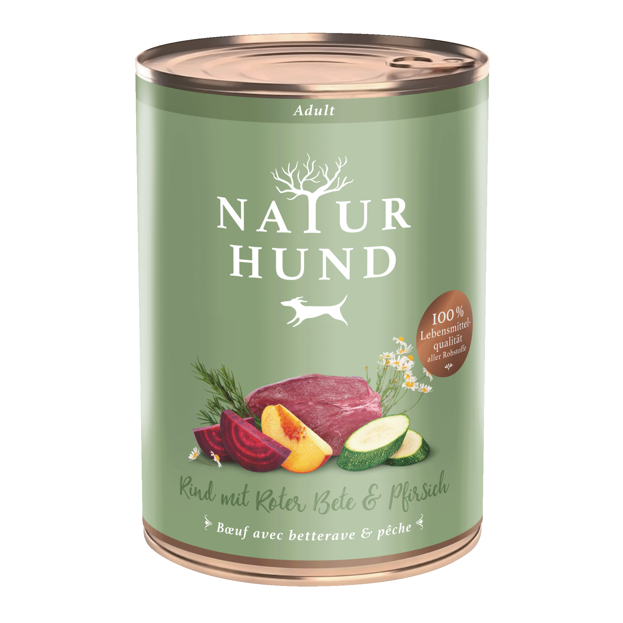 Terra Canis Naturhund | Adult Rind mit Roter Bete und Pfirsich 400g