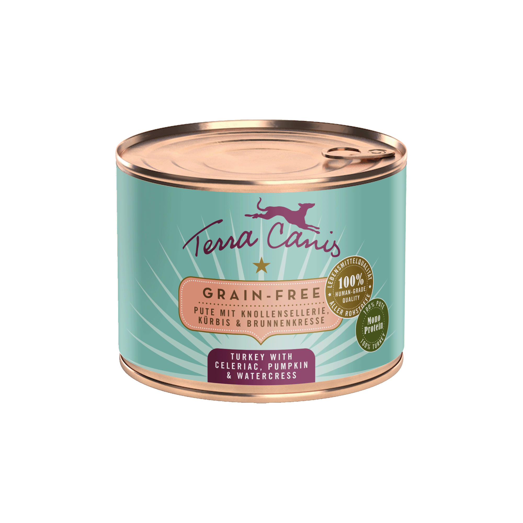 Terra Canis Getreidefrei | Pute mit Sellerie, Kürbis und Brunnenkresse 200g