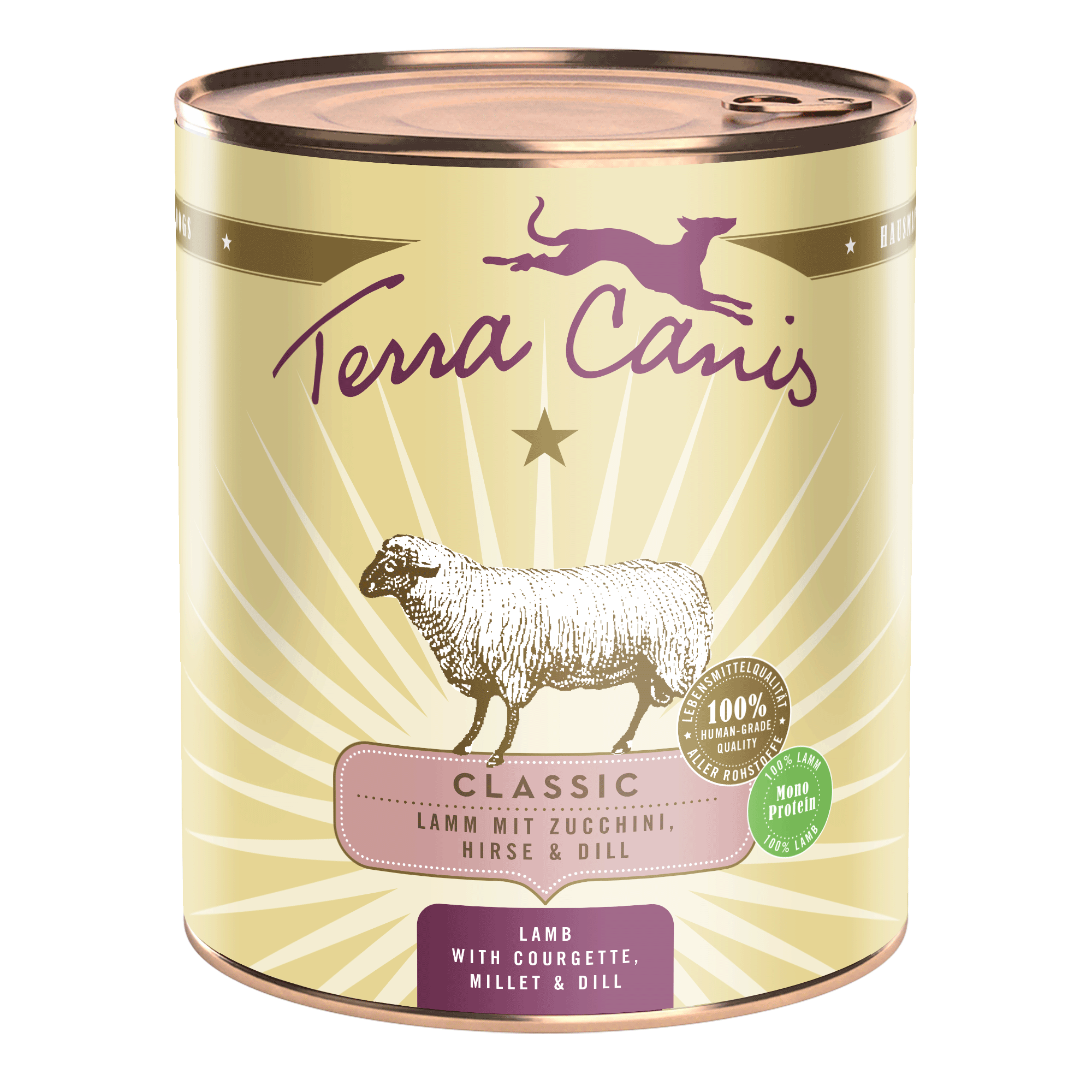 Terra Canis Classic | Lamm mit Zucchini, Hirse und Dill 800g