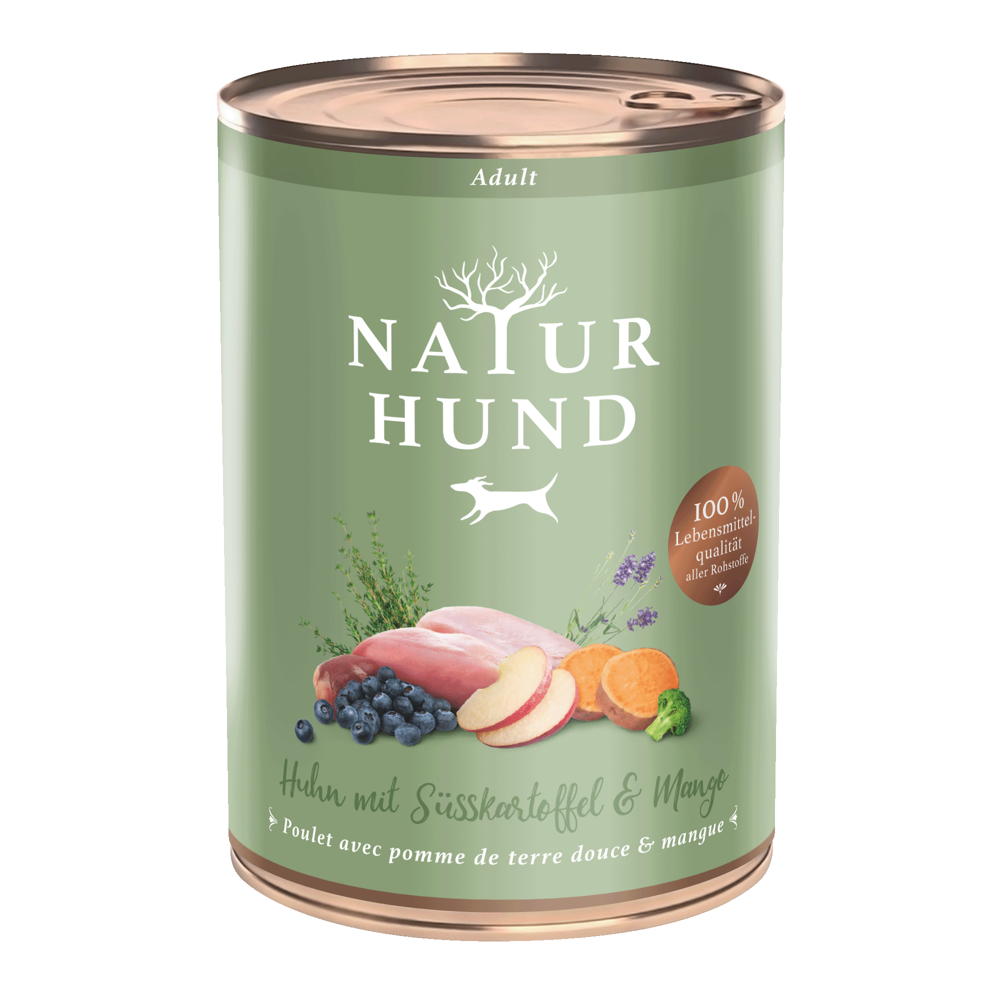 Terra Canis Naturhund | Adult Huhn mit Süsskartoffel und Mango 400g