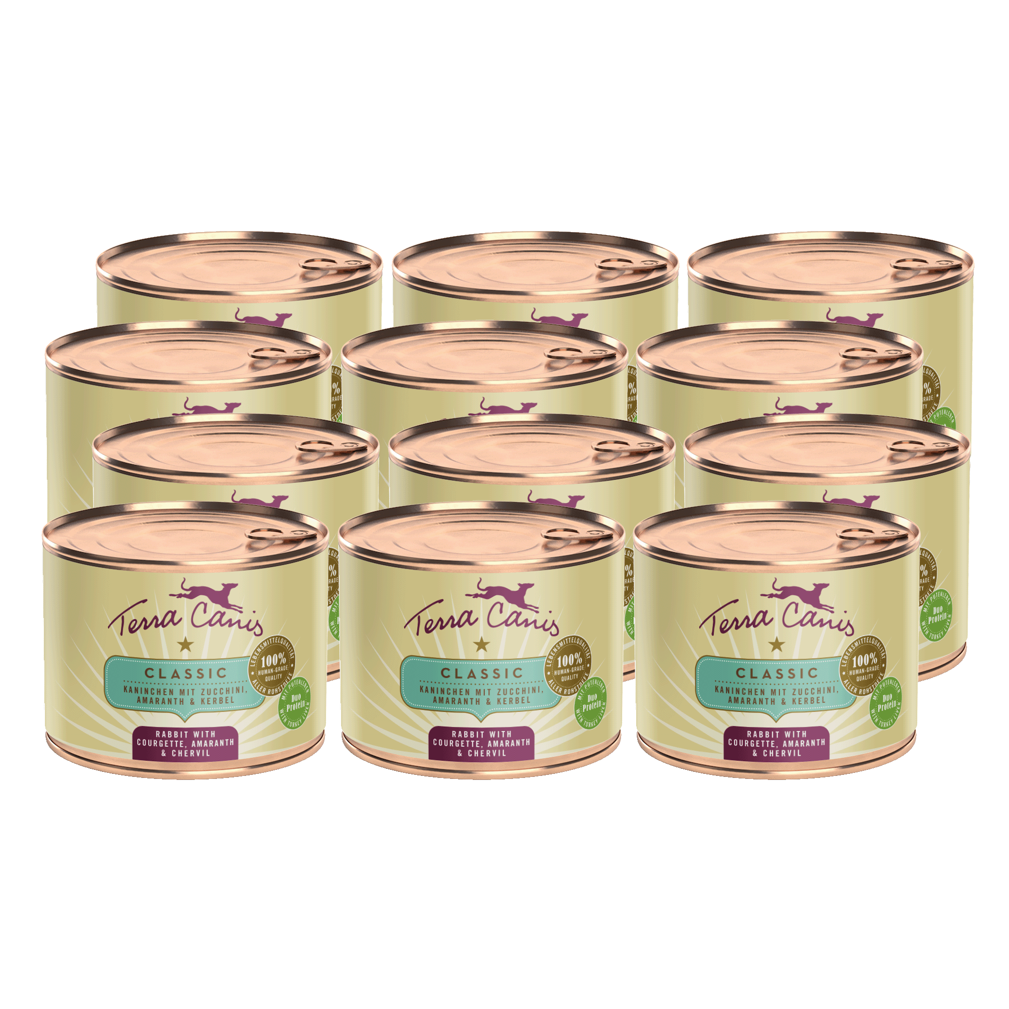 Terra Canis Classic | Kaninchen mit Zucchini, Amaranth und Kerbel 12x 200g