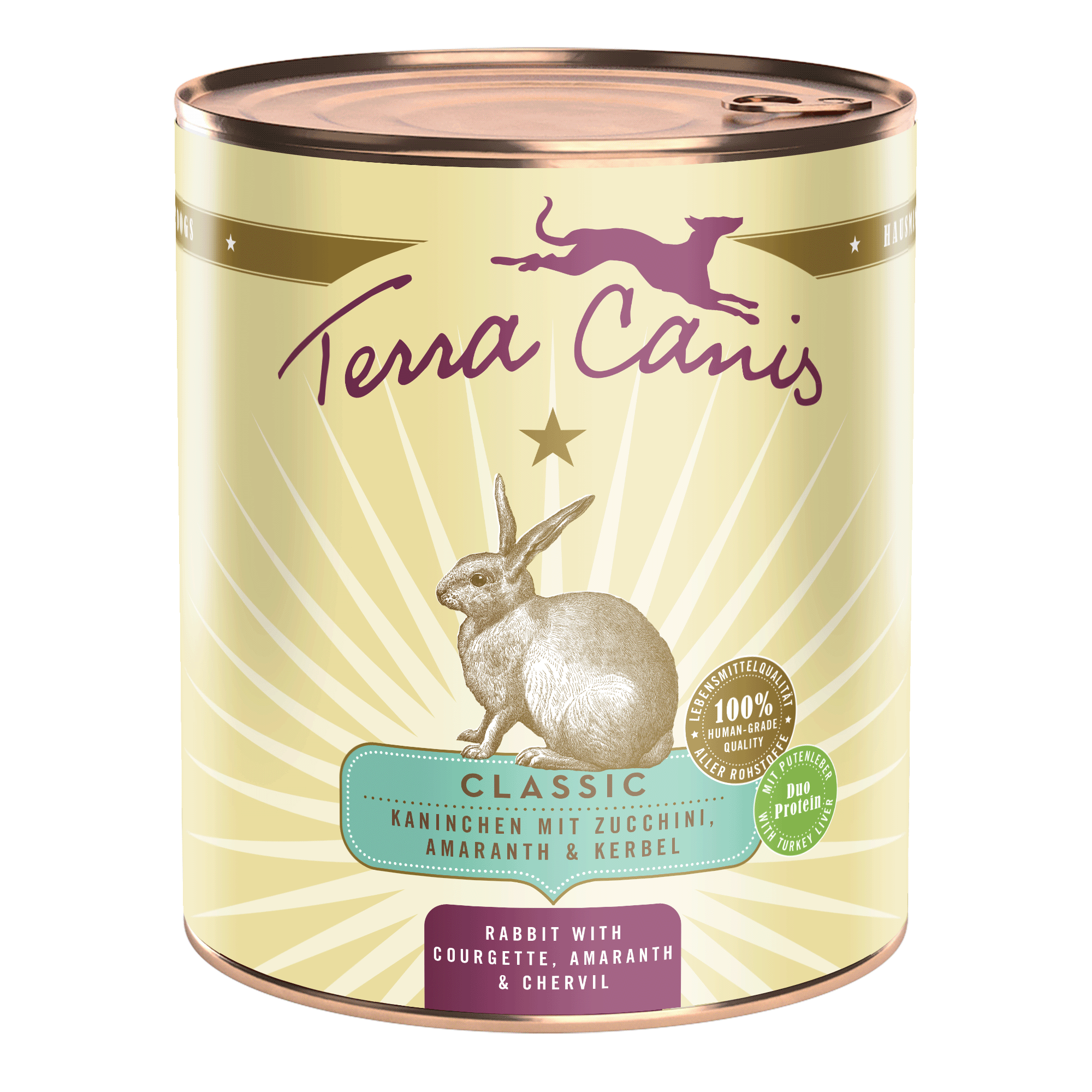Terra Canis Classic | Kaninchen mit Zucchini, Amaranth und Kerbel 800g