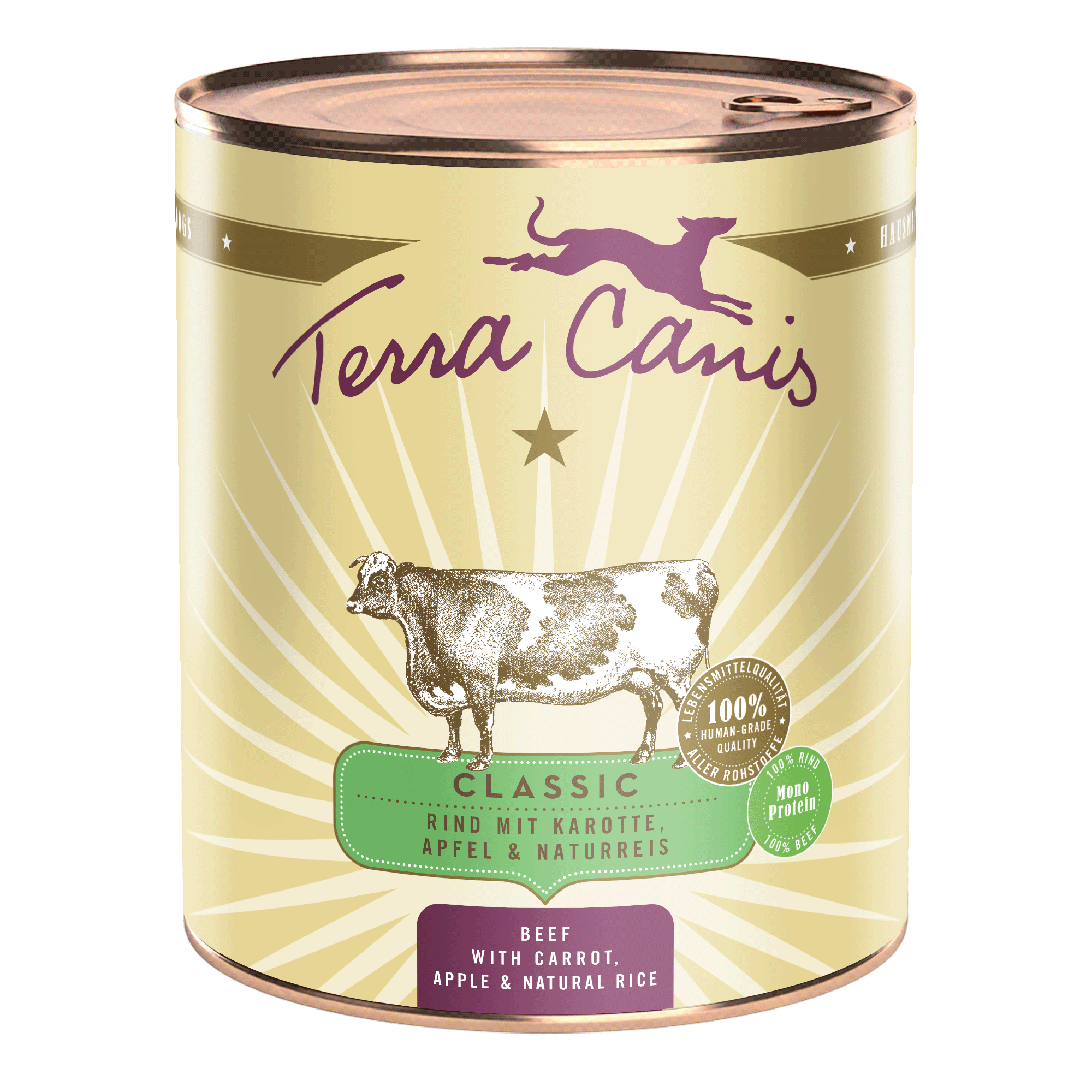 Terra Canis Classic | Rind mit Karotte, Apfel und Naturreis 800g