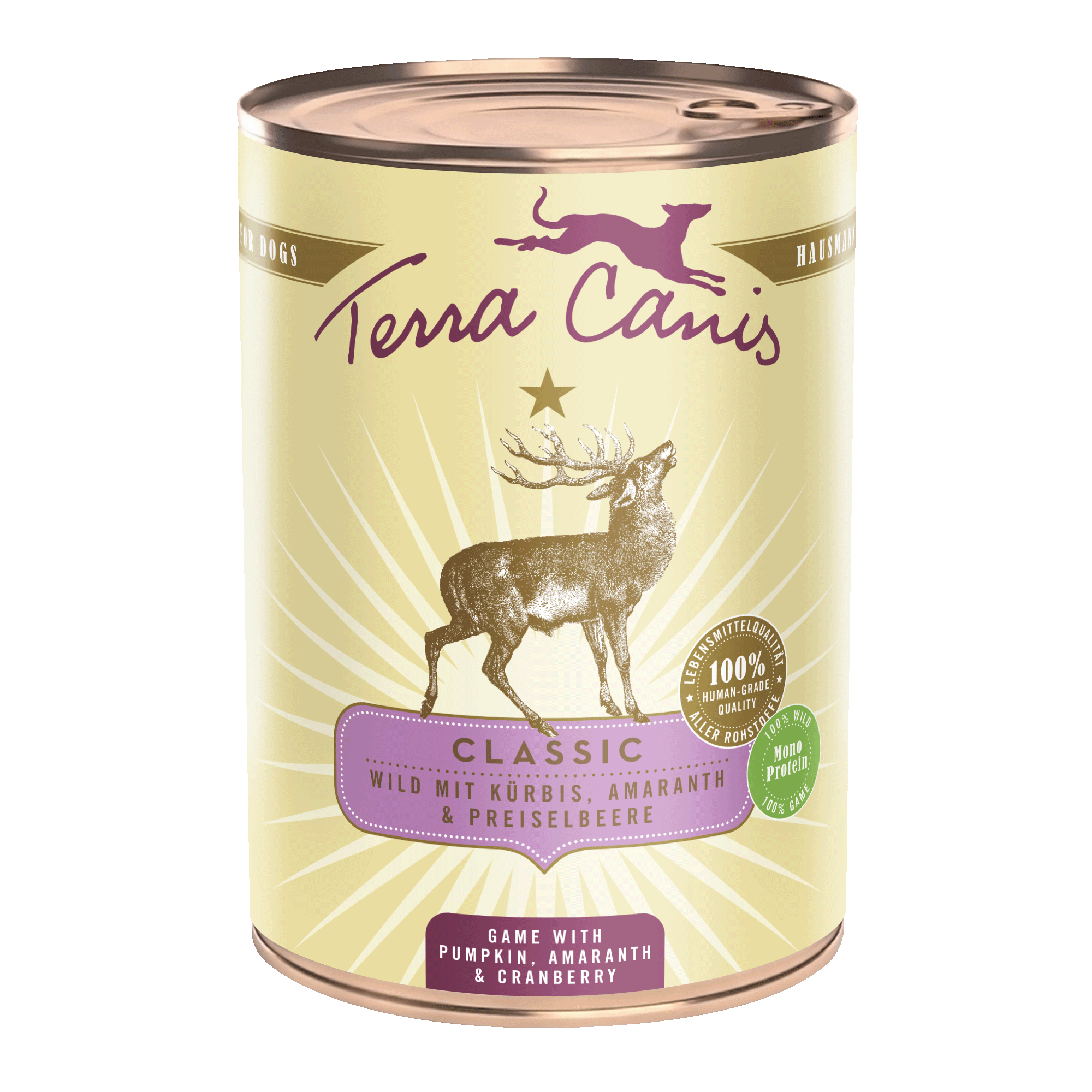 Terra Canis Classic | Wild mit Kürbis, Amaranth und Preiselbeere 400g