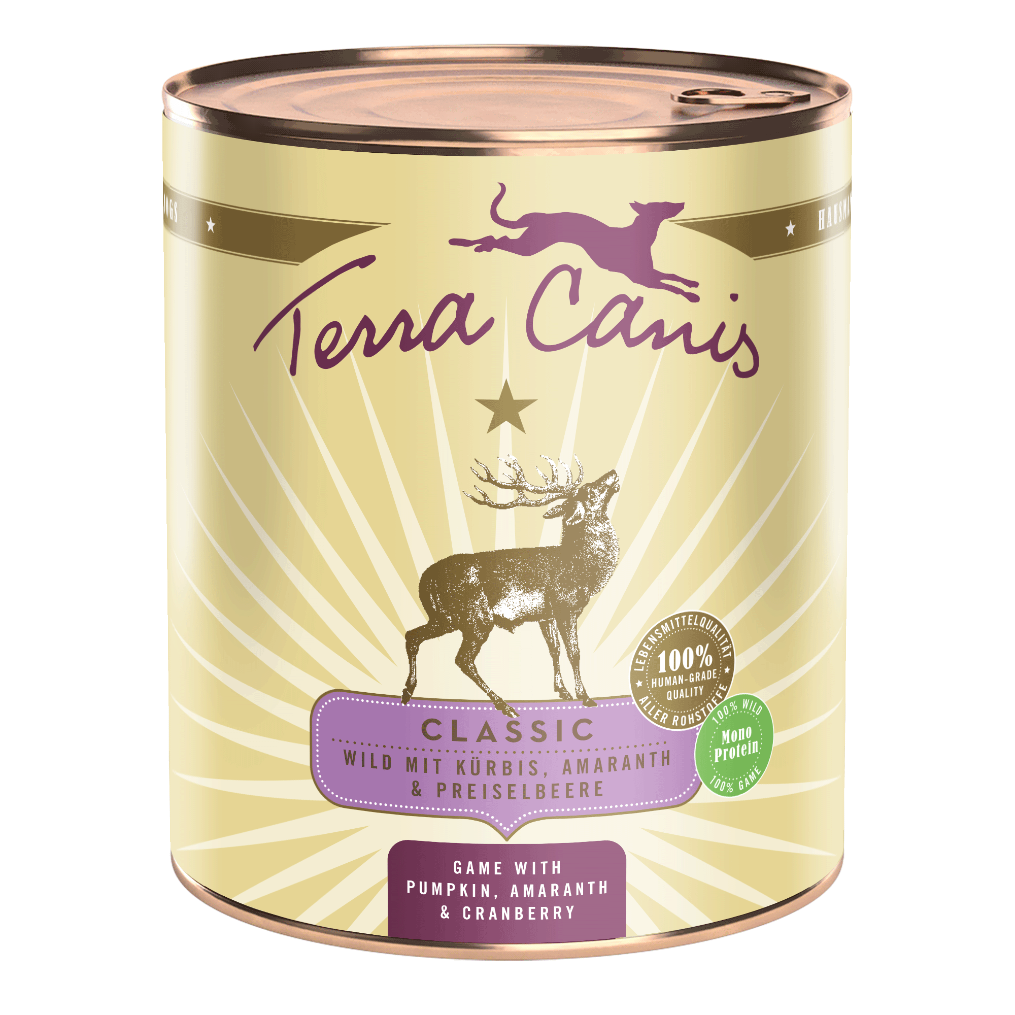 Terra Canis Classic | Wild mit Kürbis, Amaranth und Preiselbeere 800g