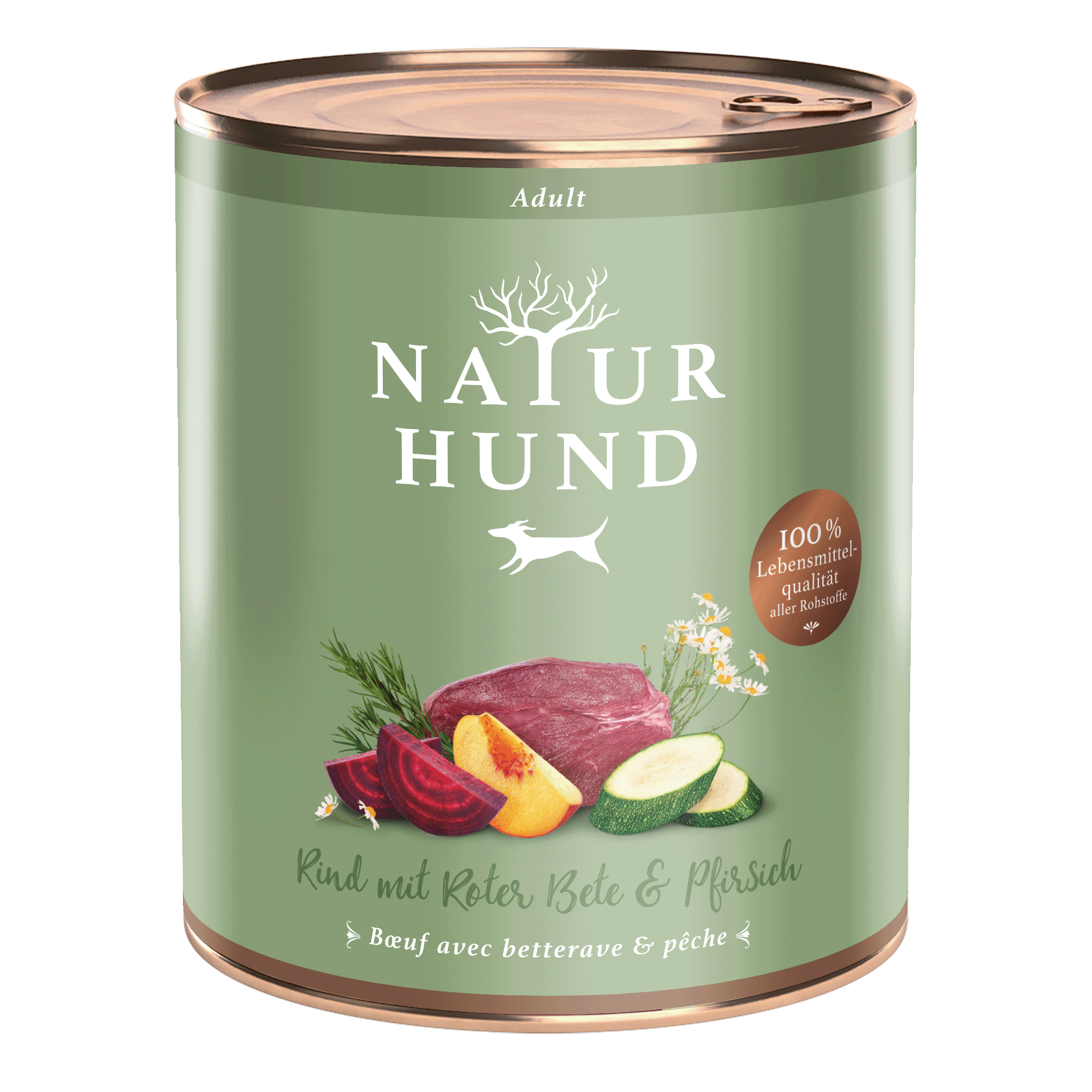 Terra Canis Naturhund | Adult Rind mit Roter Bete und Pfirsich 800g