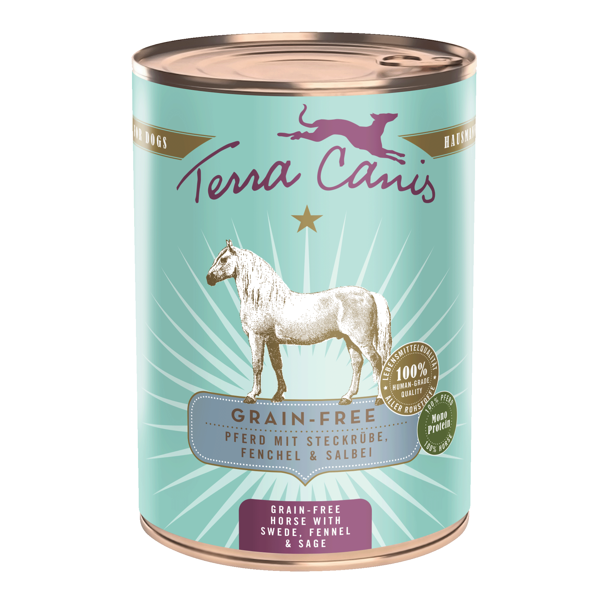 Terra Canis Getreidefrei | Pferd mit Steckrübe, Fenchel und Salbei 400g