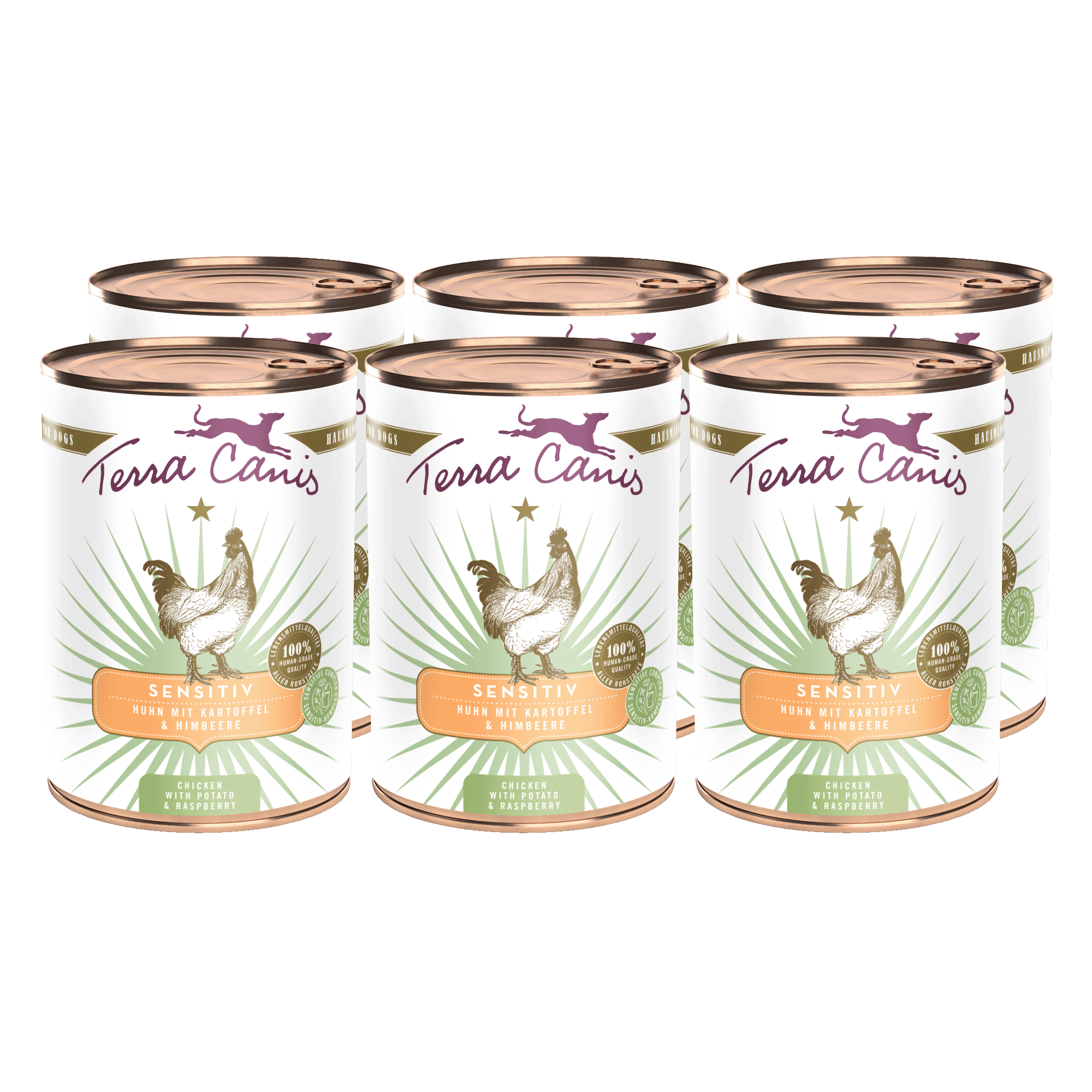 Terra Canis Sensitiv | Huhn mit Kartoffel und Himbeere 6x 400g