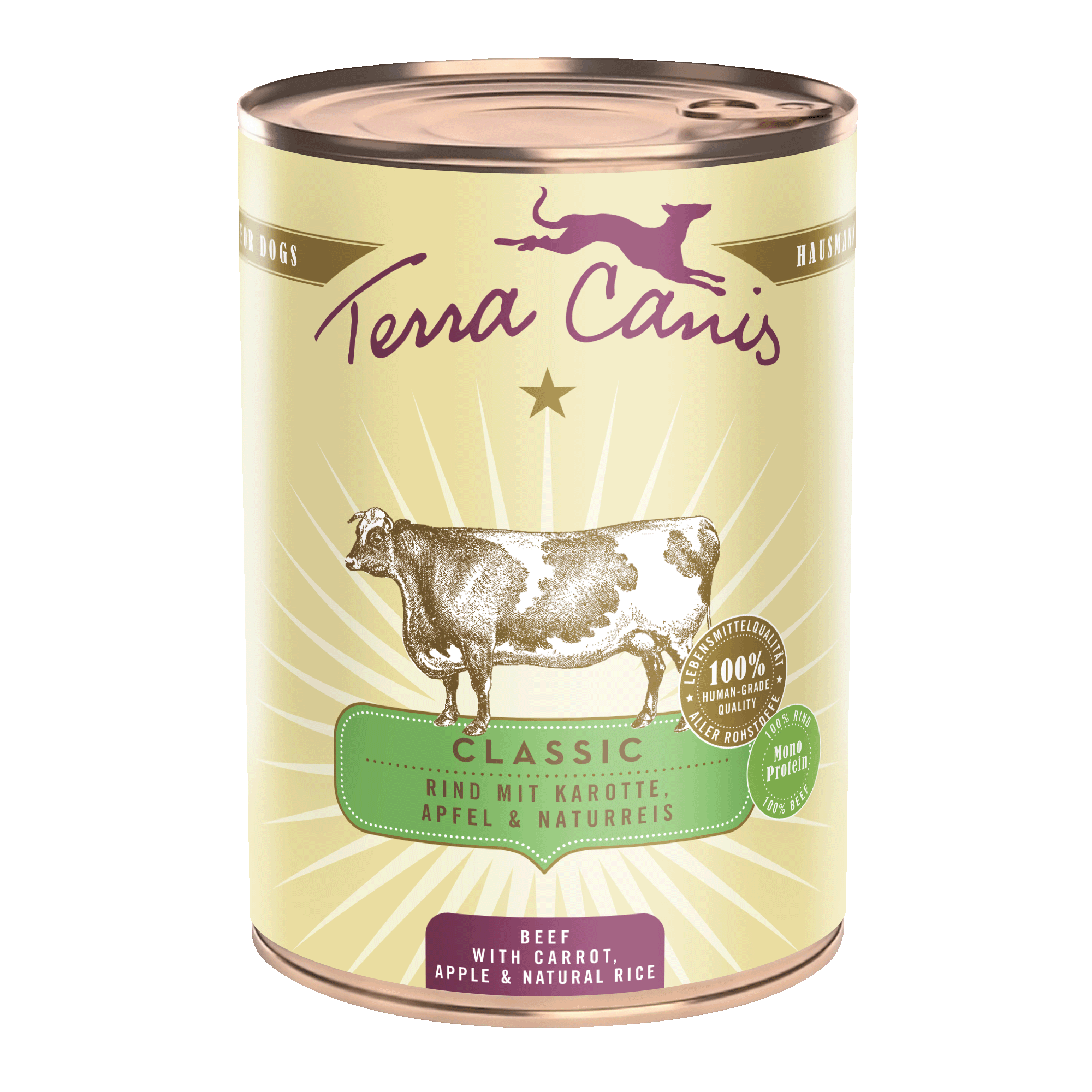 Terra Canis Classic | Rind mit Karotte, Apfel und Naturreis 400g