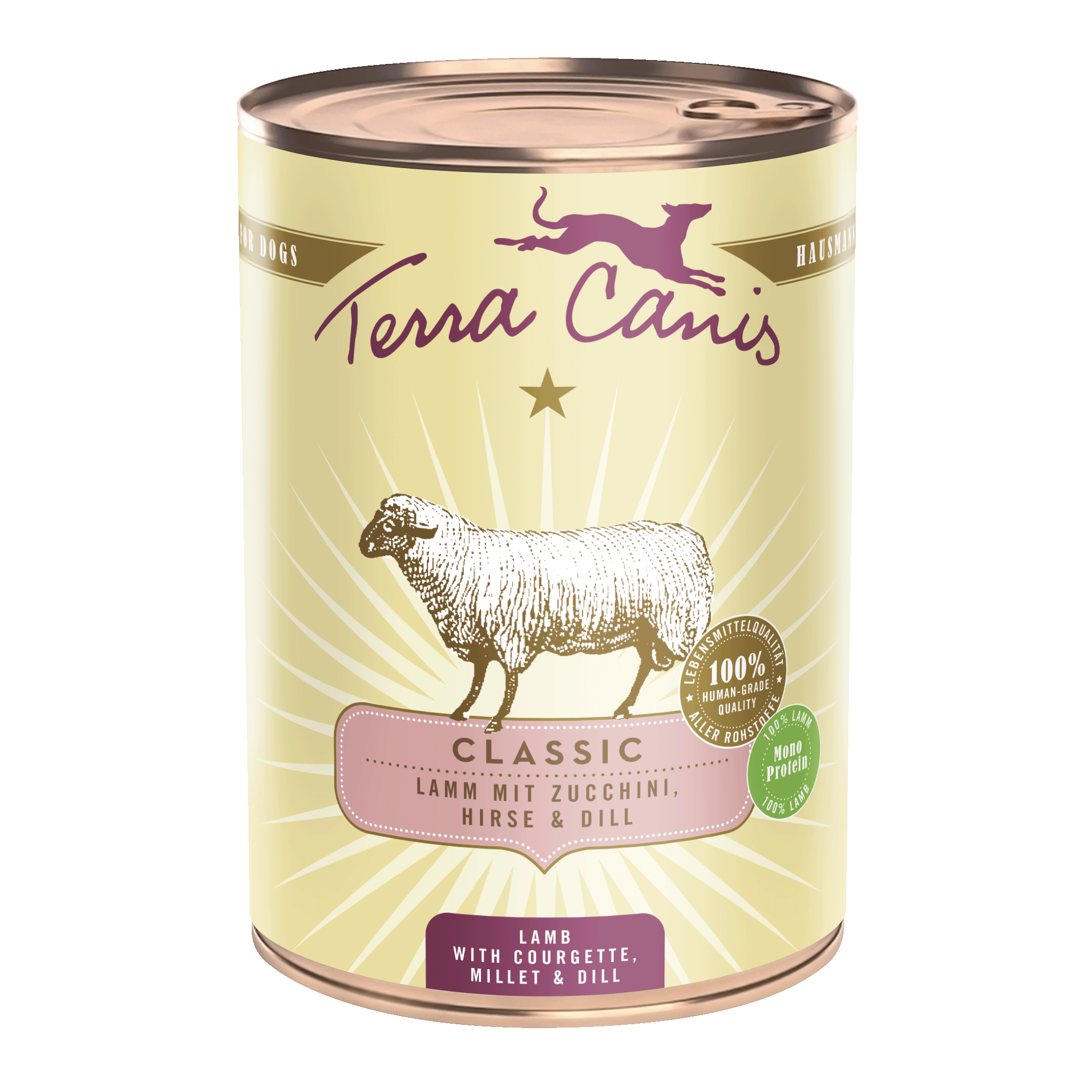 Terra Canis Classic | Lamm mit Zucchini, Hirse und Dill 400g