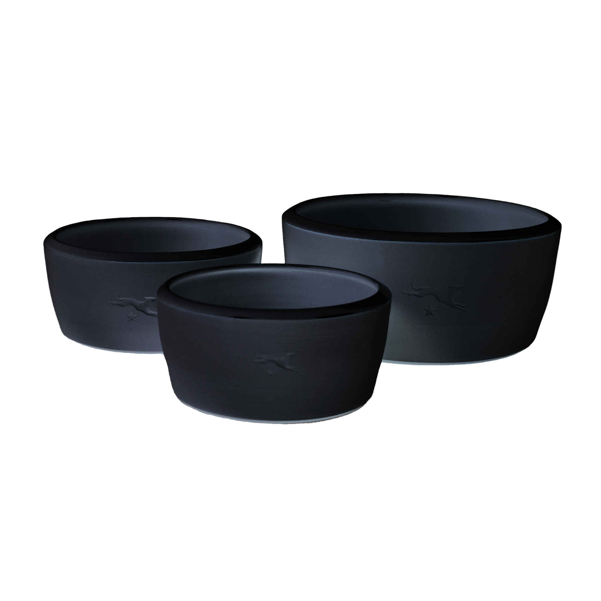Terra Canis Snapf Ceramic dog bowl – black