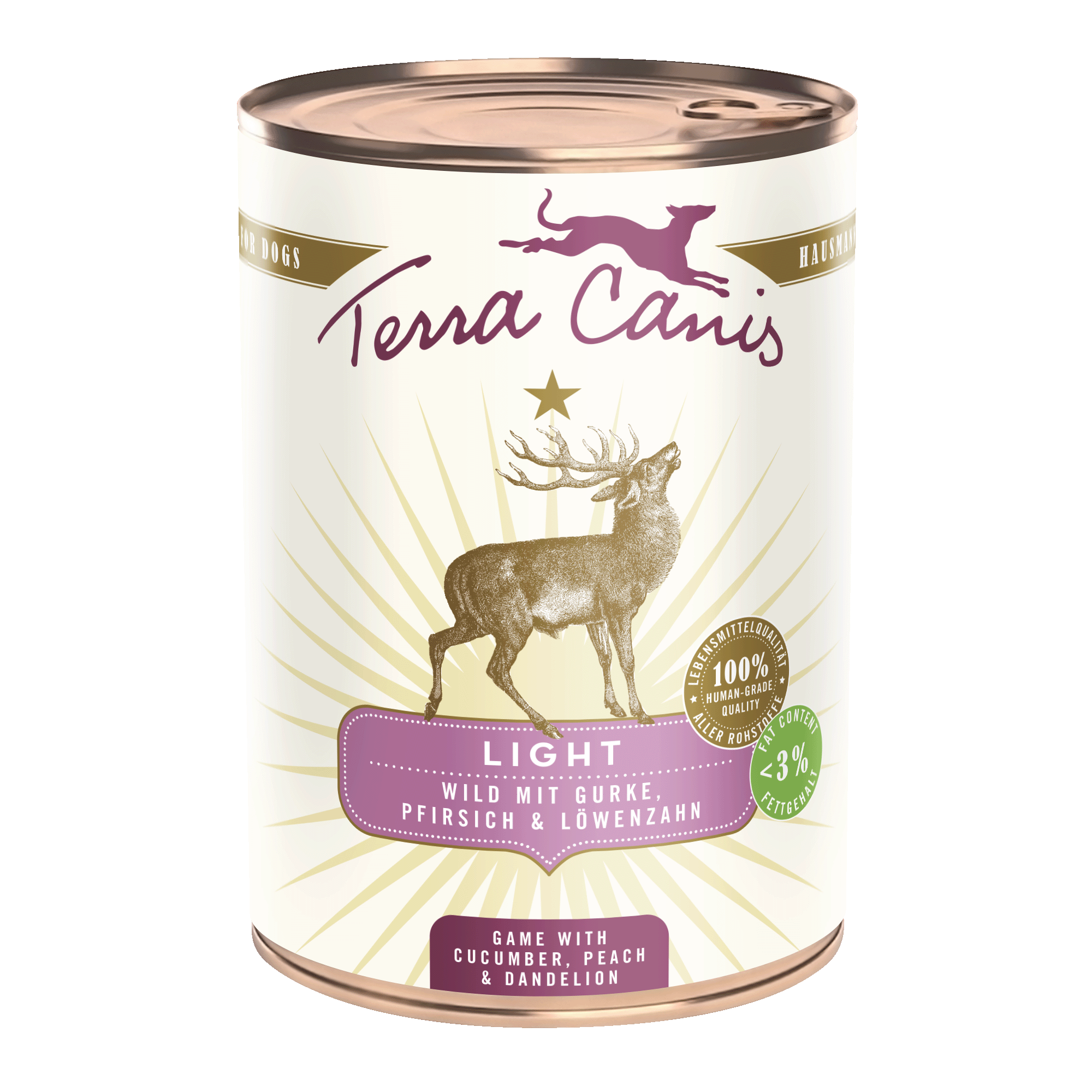 Terra Canis Light | Wild mit Gurke, Pfirsich und Löwenzahn 400g