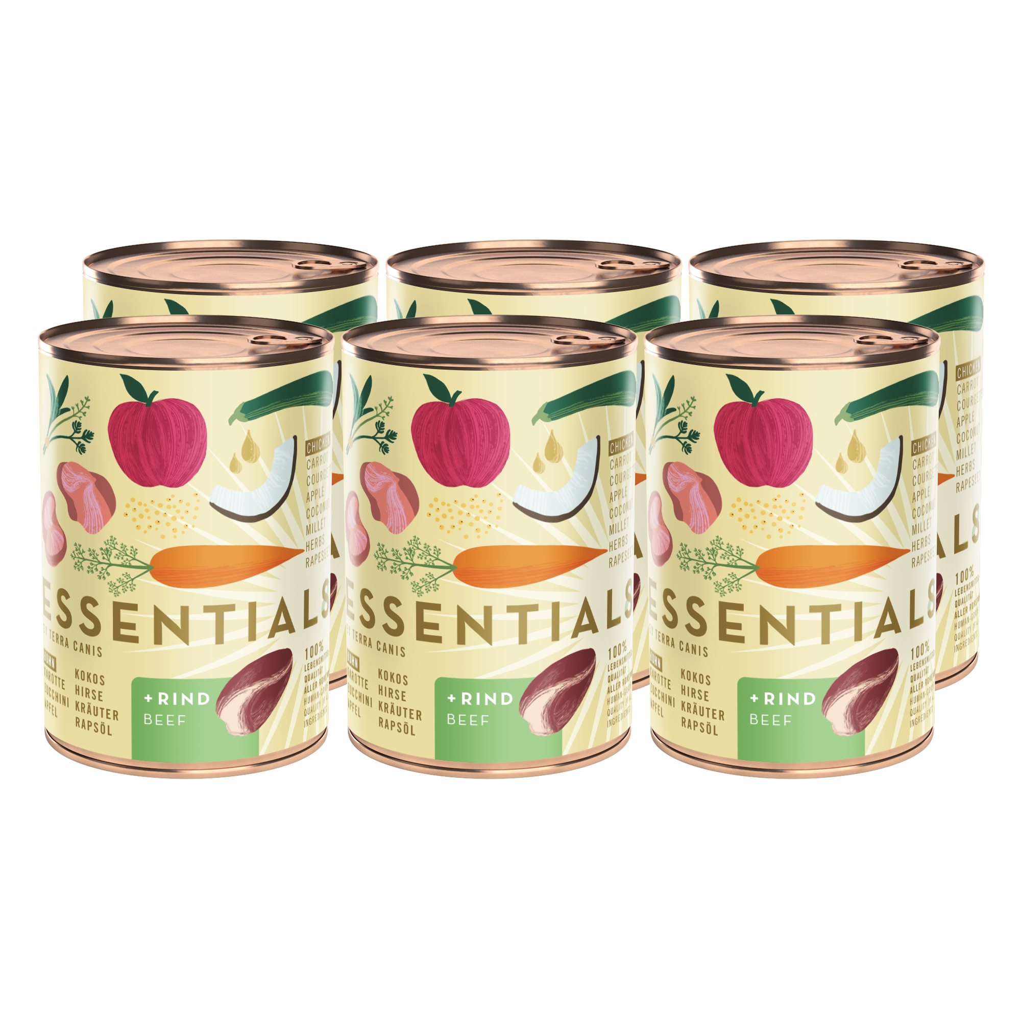 Terra Canis Essential 8 | Huhn und Rind 6x 385g