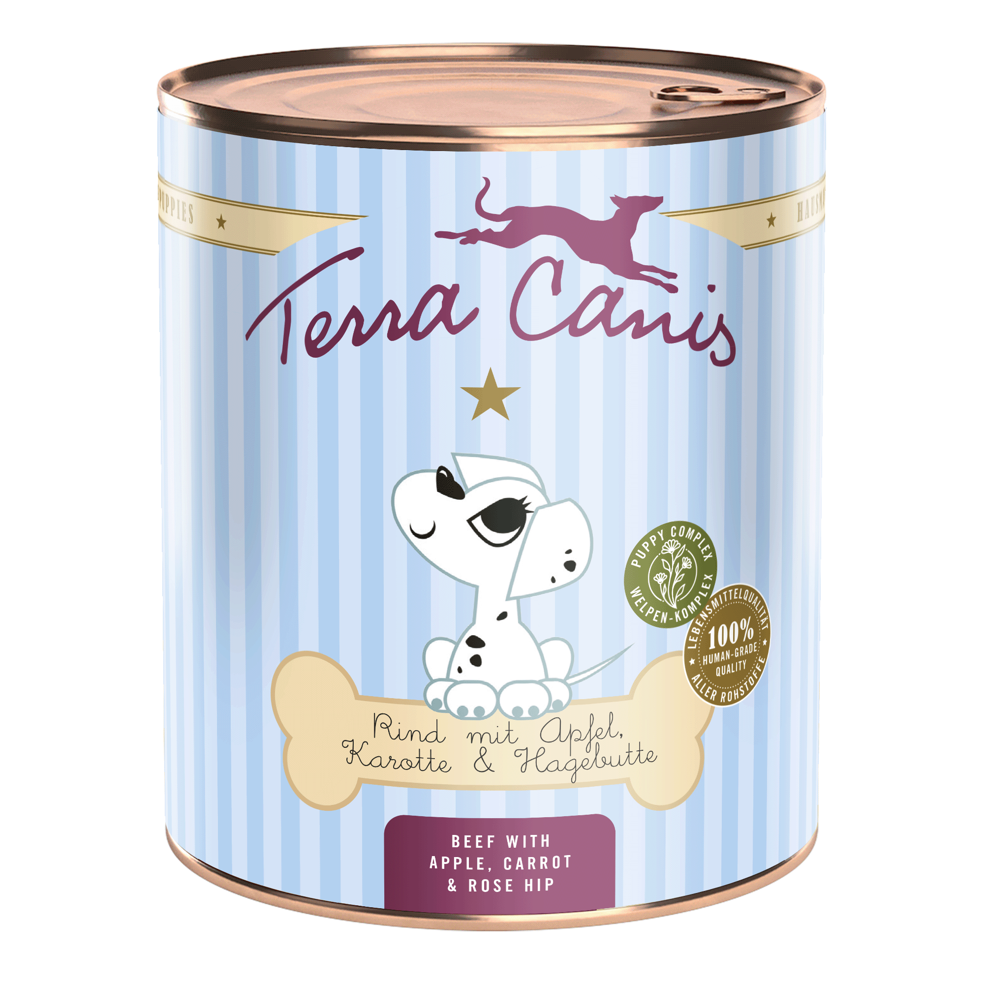 Terra Canis Welpe | Rind mit Apfel, Karotte und Hagebutte  800g