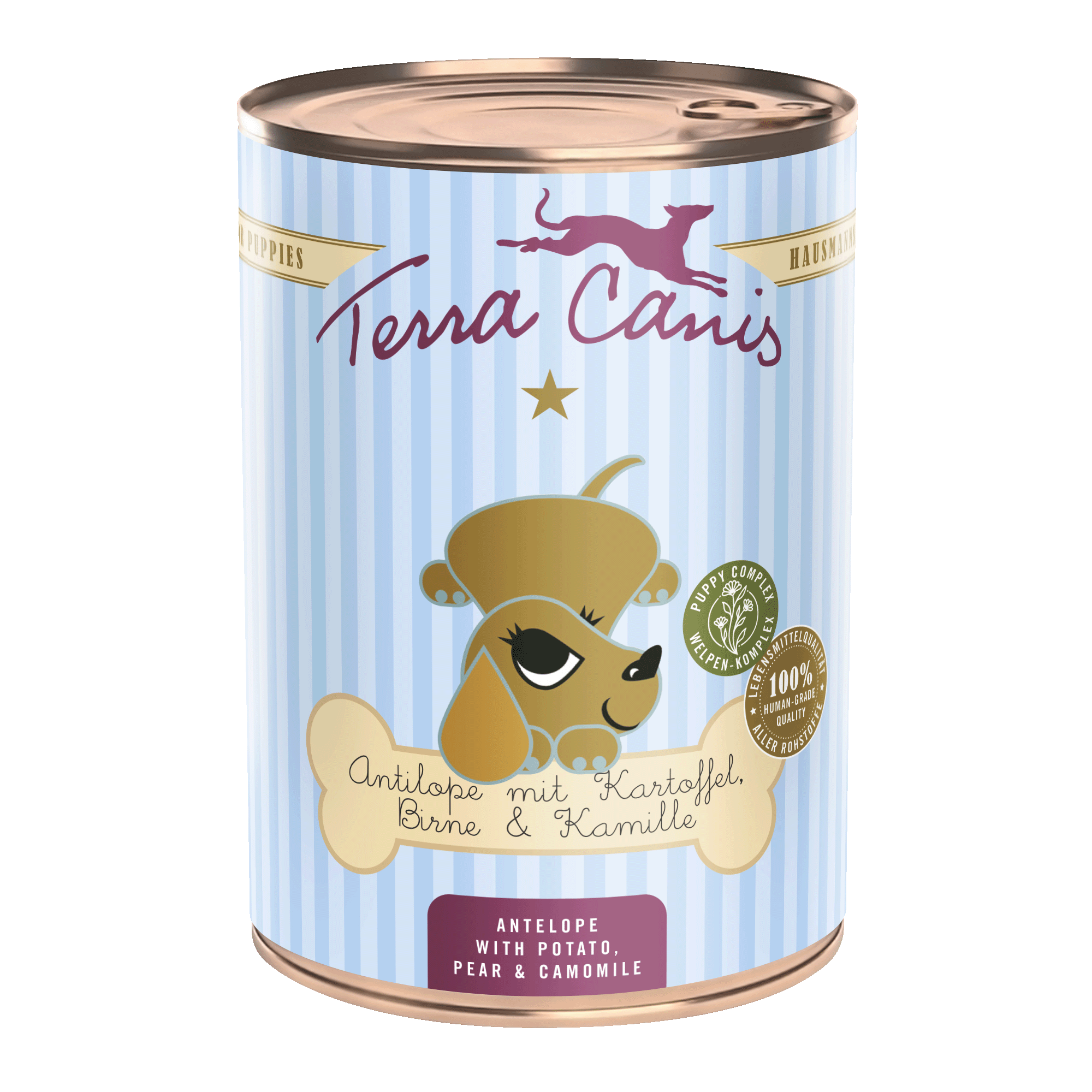 Terra Canis Welpe | Antilope mit Kartoffel, Birne, Kastanie und Kamille 400g