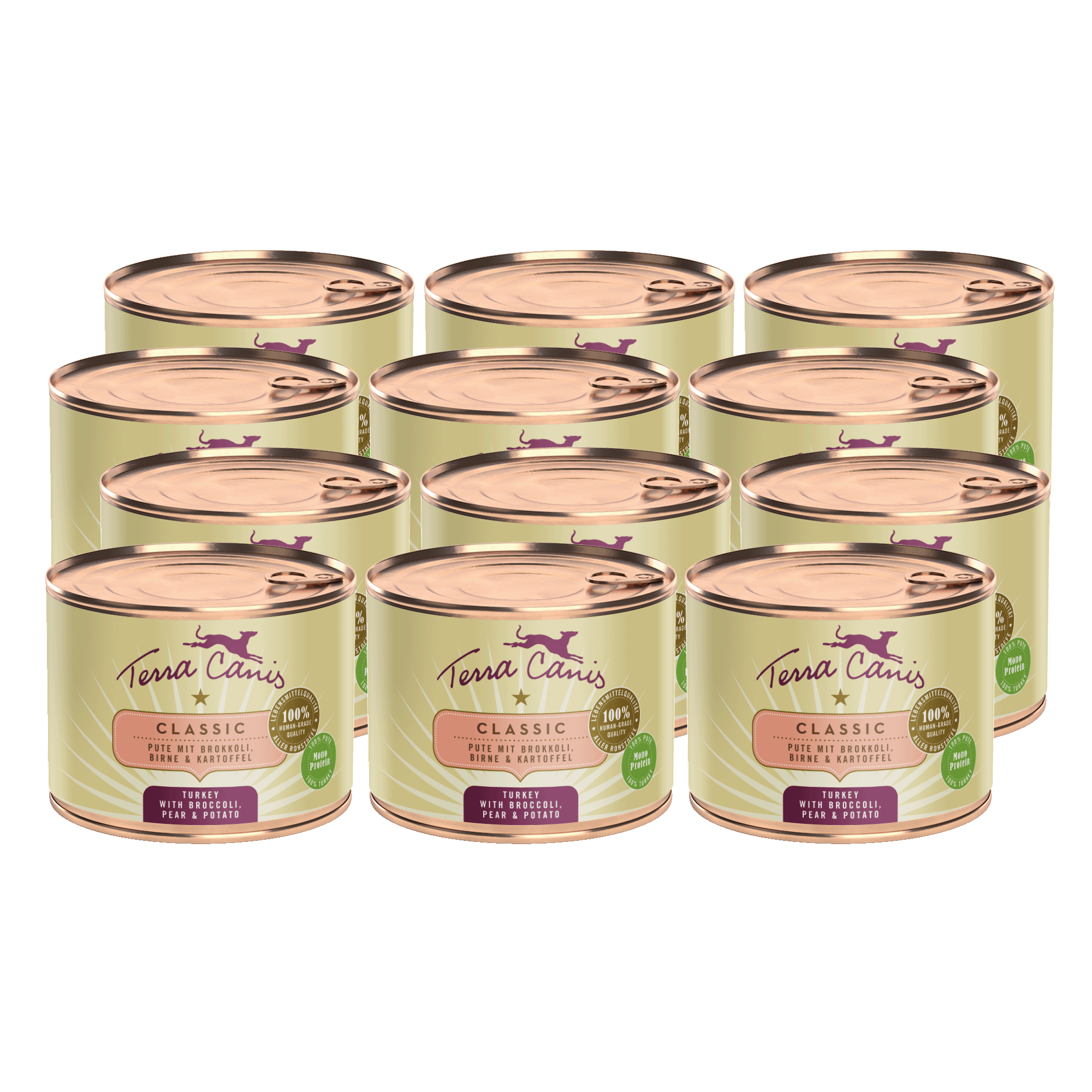 Terra Canis Classic | Pute mit Brokkoli, Birne und Kartoffel 12x 200g